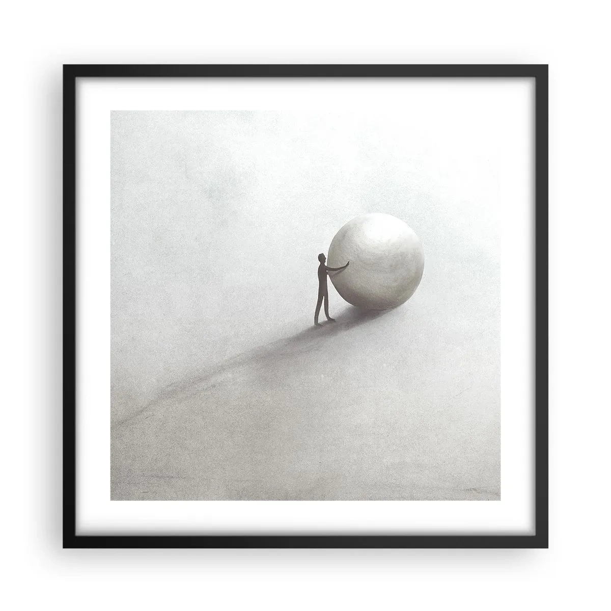 Poster in cornice nera - Il gioco della vita - 50x50 cm