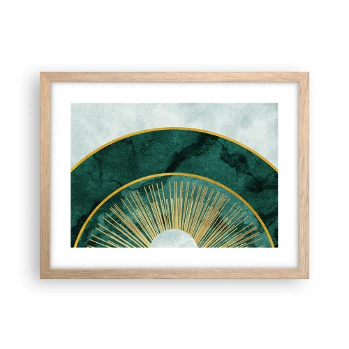 Poster in cornice rovere chiaro - Un altro sistema solare - 40x30 cm