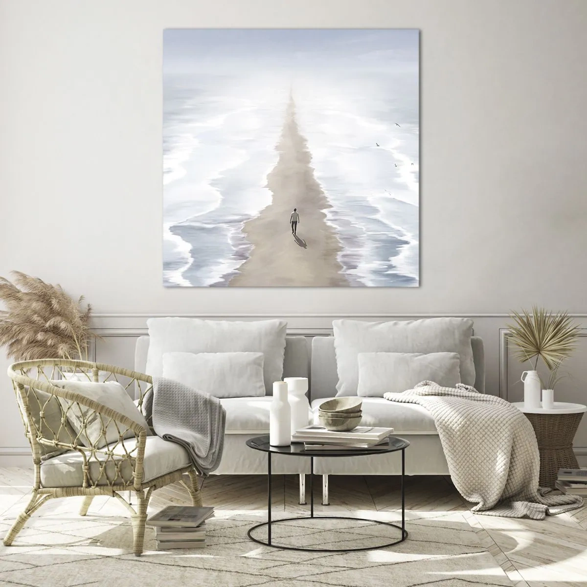 Quadro su vetro - Un futuro luminoso - 70x70 cm