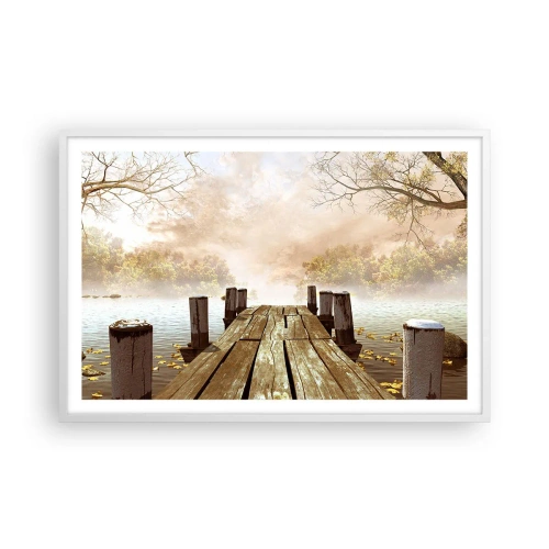 Poster in cornice bianca - La mite melanconia autunnale - 91x61 cm