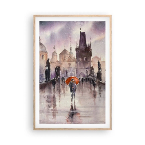 Poster in cornice rovere chiaro - Le persone non cambiano - 61x91 cm