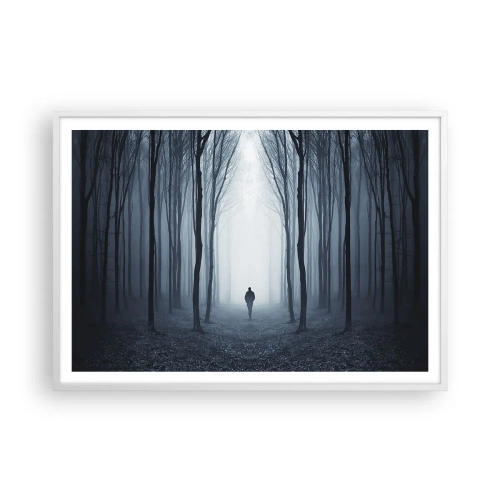 Poster in cornice bianca - E tutto è semplice e chiaro - 100x70 cm