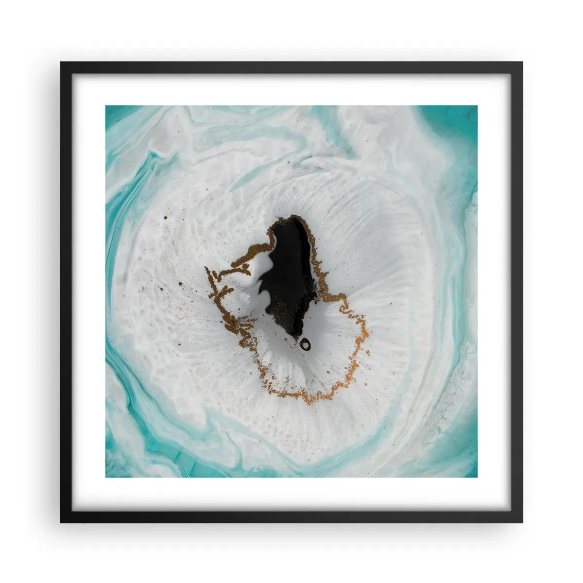 Poster in cornice nera - Penetrare all'interno - 50x50 cm