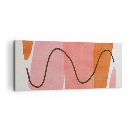 Quadro su tela - Stampe su Tela - Il delicato movimento delle forme - 100x40 cm