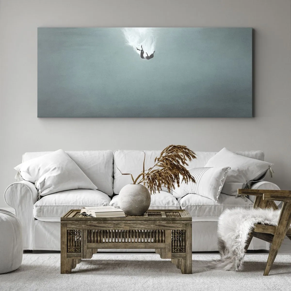 Quadro su tela - Stampe su Tela - Nell'abbraccio dell'oceano - 100x40 cm