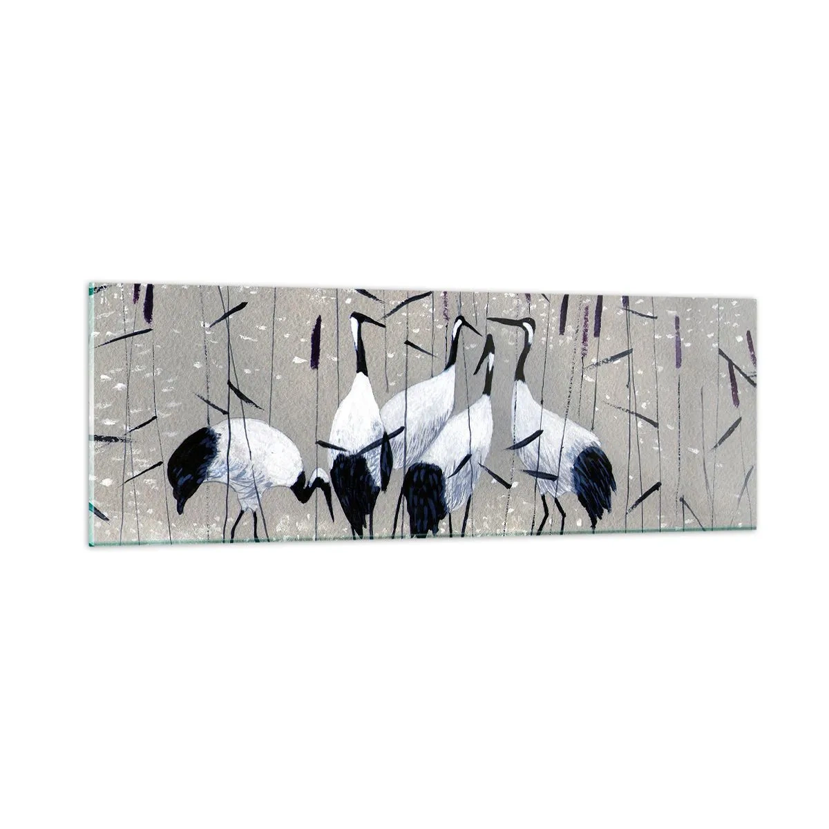 Quadro su vetro - Tra i suoi - 90x30 cm