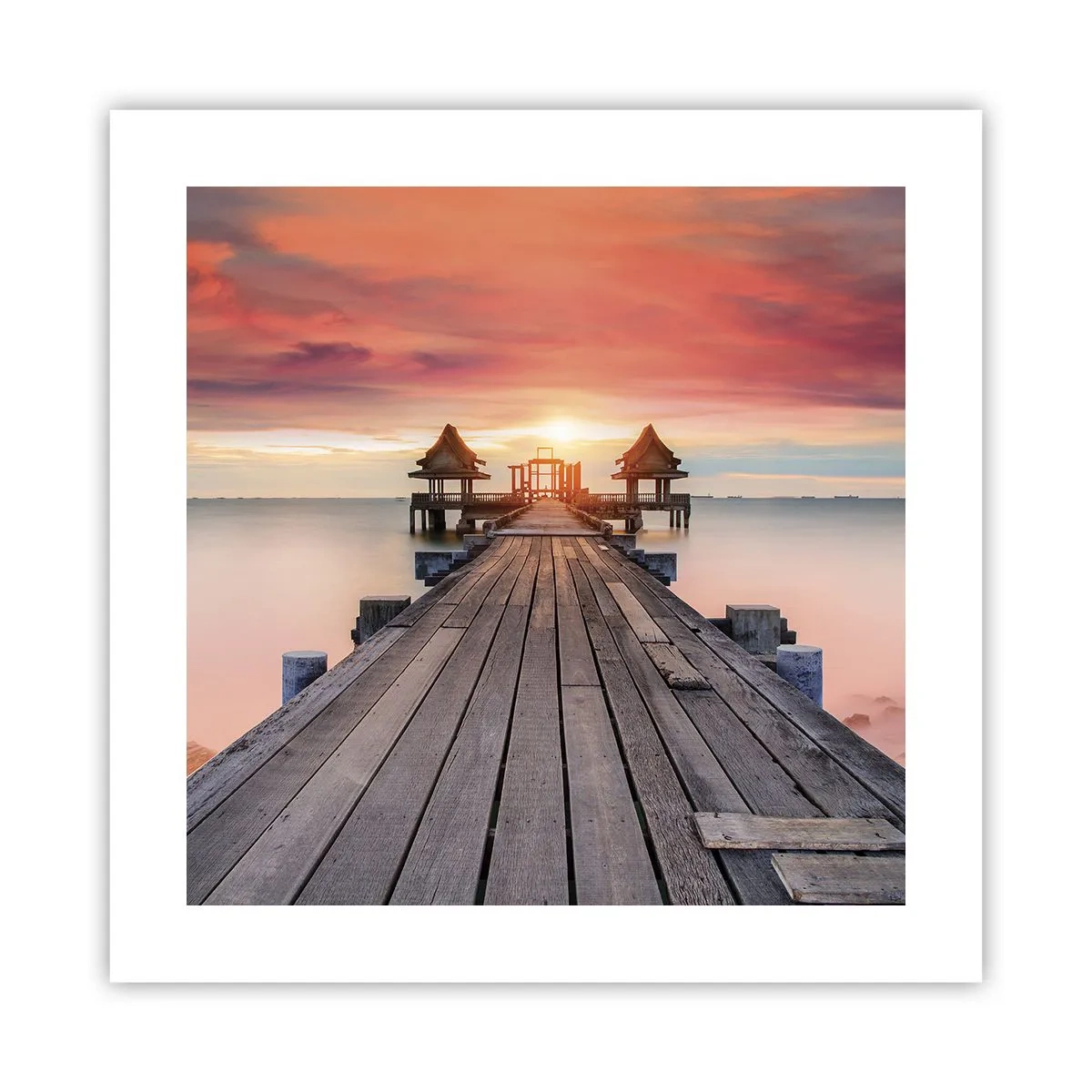 Poster - Tramonto d'oriente - 40x40 cm