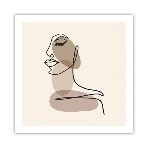 Poster - La linea sicura della bellezza - 60x60 cm