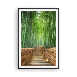 Poster in cornice nera - Essenza della natura asiatica - 61x91 cm