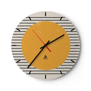 Orologio da parete - Orologio in Vetro - La forza della semplicità - 40x40 cm