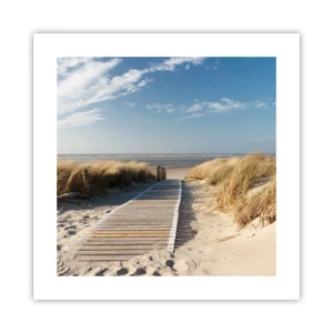 Poster - Dopo la duna, nel fruscio dell'erba - 40x40 cm