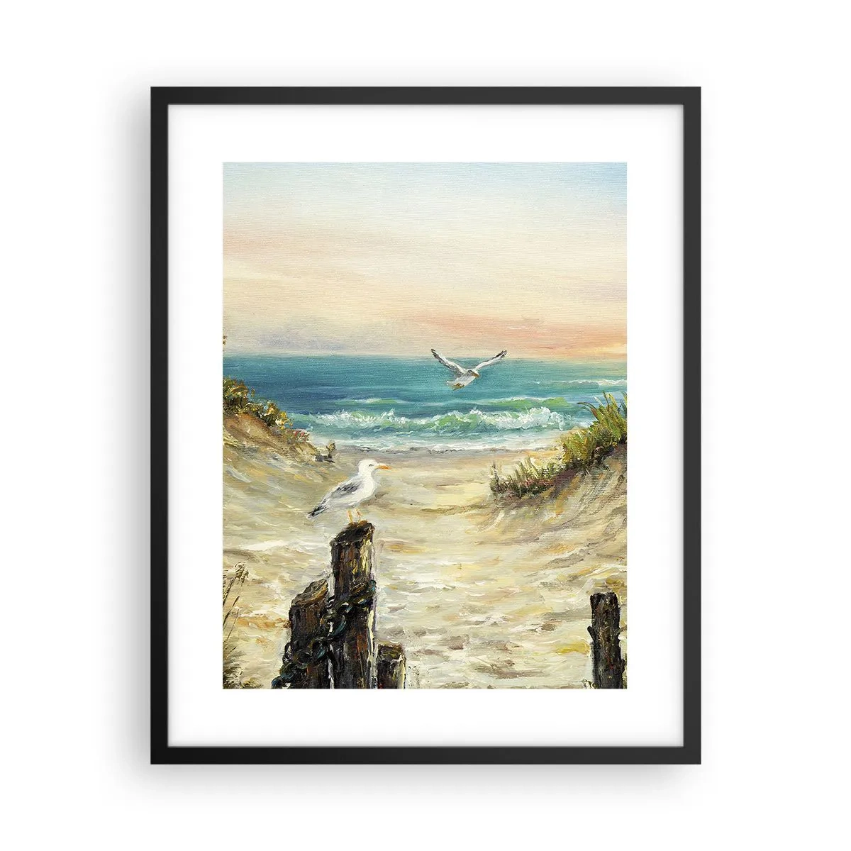 Poster in cornice nera - Silenzio senza vento - 40x50 cm