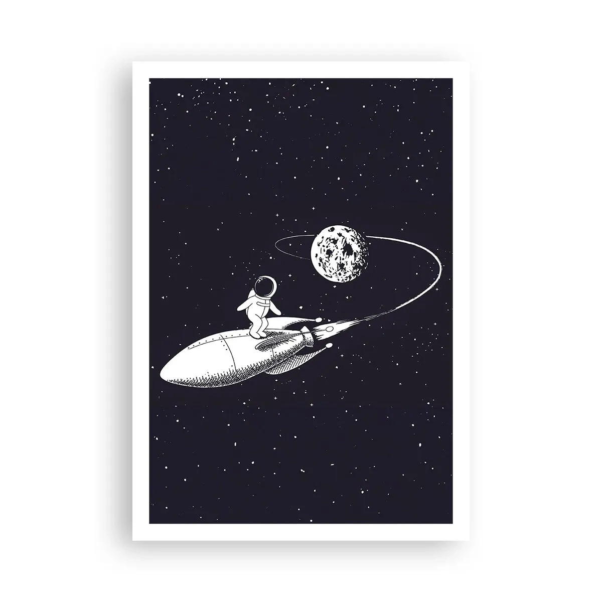 Poster - Surfista spaziale - 70x100 cm