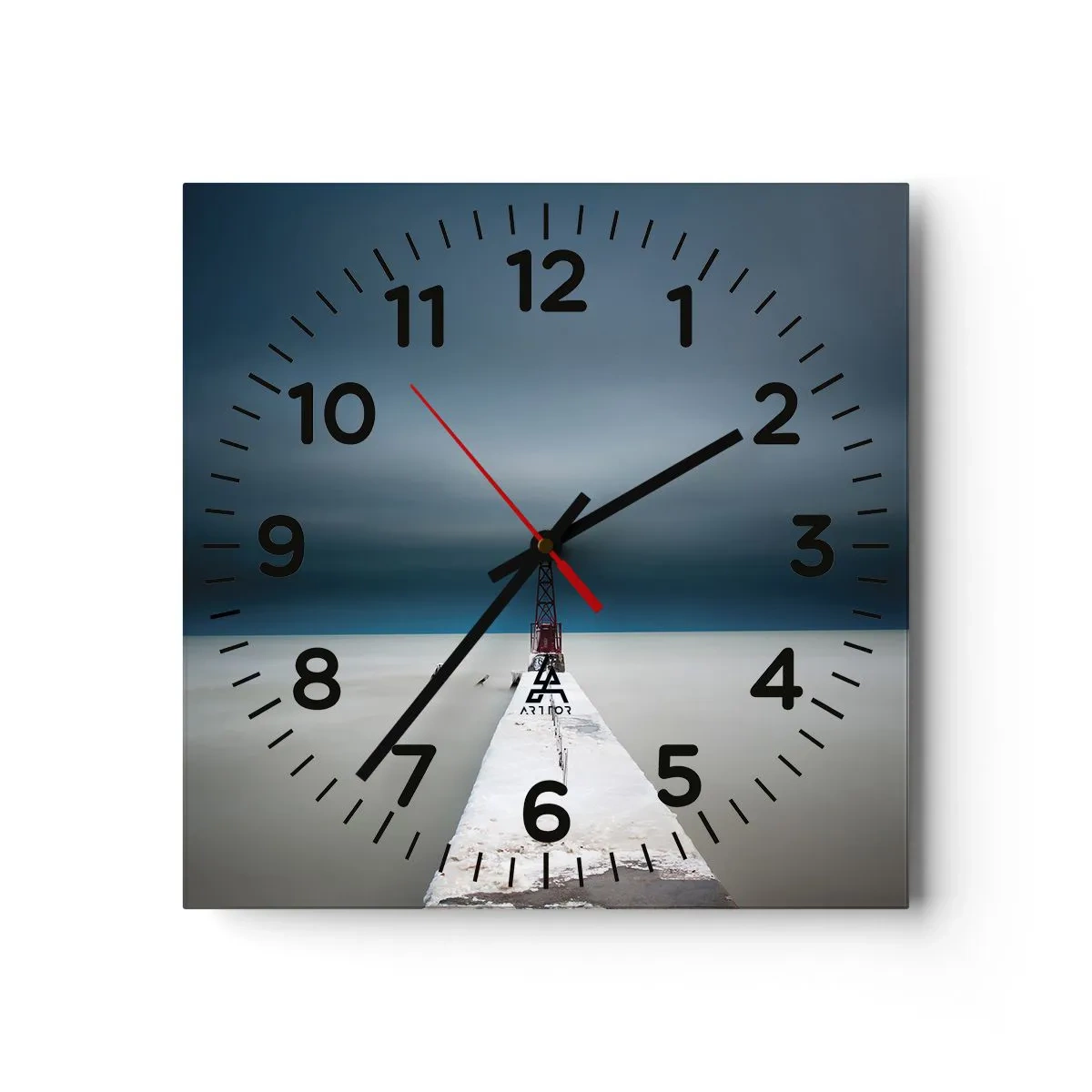 Orologio da parete - Orologio in Vetro - Incontrando l'infinito - 40x40 cm