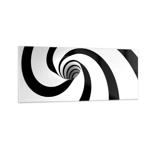 Quadro su vetro - Lasciarsi andare al vortice? - 100x40 cm