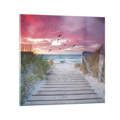 Quadro su vetro - Impressioni baltiche - 50x50 cm