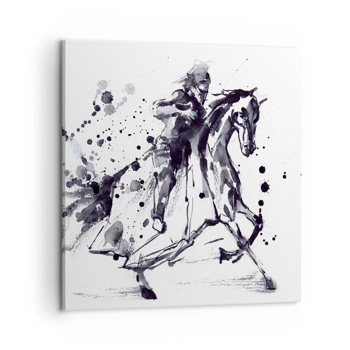 Quadro su tela - Stampe su Tela - Il cavaliere nero - 50x50 cm