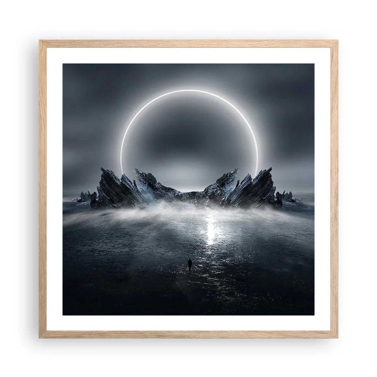 Poster in cornice rovere chiaro - La fine del racconto - 60x60 cm