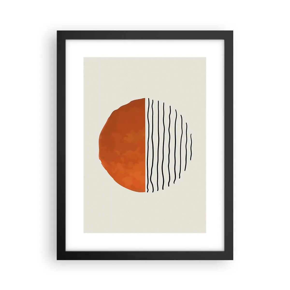 Poster in cornice nera - Atmosfera giapponese - 30x40 cm