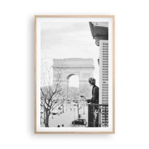 Poster in cornice rovere chiaro - Camera con vista - 61x91 cm