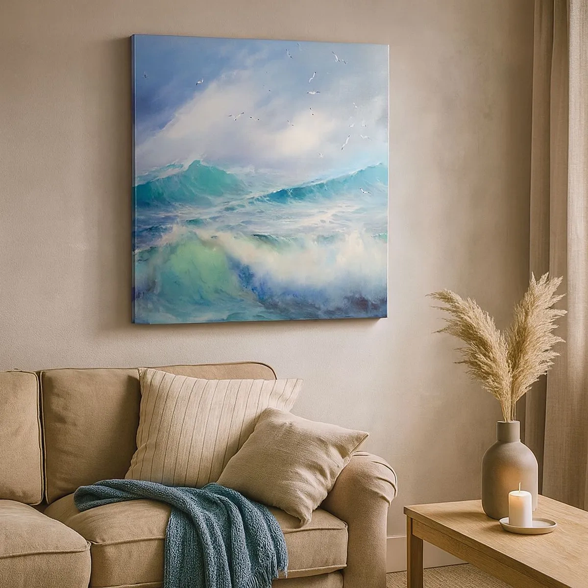 Quadro su tela - Stampe su Tela - Il turbine ululò di trionfo... - 30x30 cm