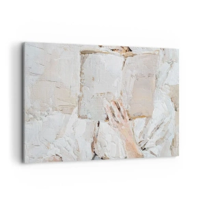 Quadro su tela - Stampe su Tela - Dipinto impressionista raffigurante una mano che tiene un libro aperto. - 120x80cm - In un altro mondo - Decorazione murale moderna per soggiorno e camera da letto ARTTOR