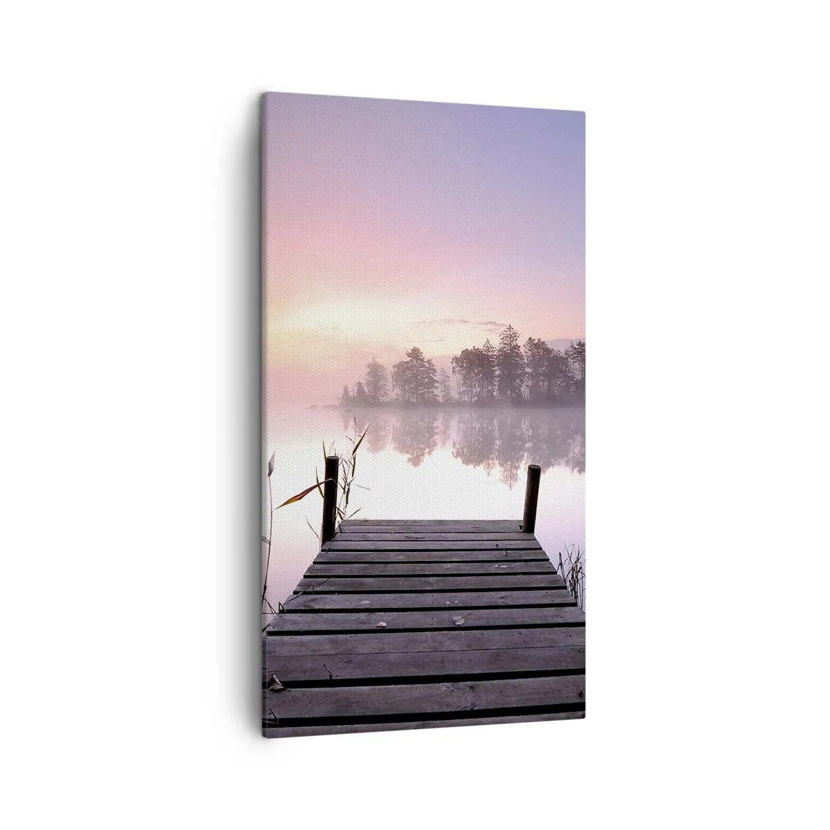 Quadro su tela - Stampe su Tela - Nebbia color lilla - 45x80 cm