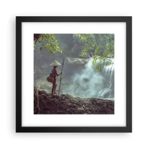 Poster in cornice nera - In armonia con la natura - 30x30 cm