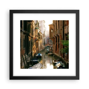 Poster in cornice nera - Un angolo di Venezia - 30x30 cm