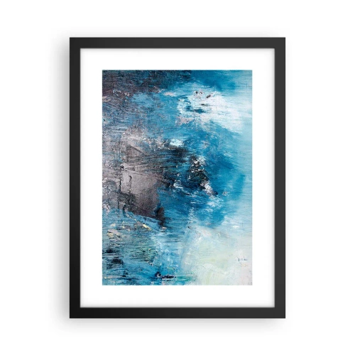 Poster in cornice nera - Rapsodia blu - 30x40 cm