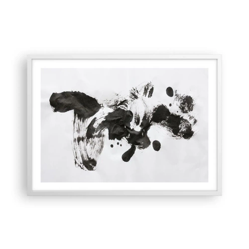 Poster in cornice bianca - C'è un senso nella follia? - 70x50 cm