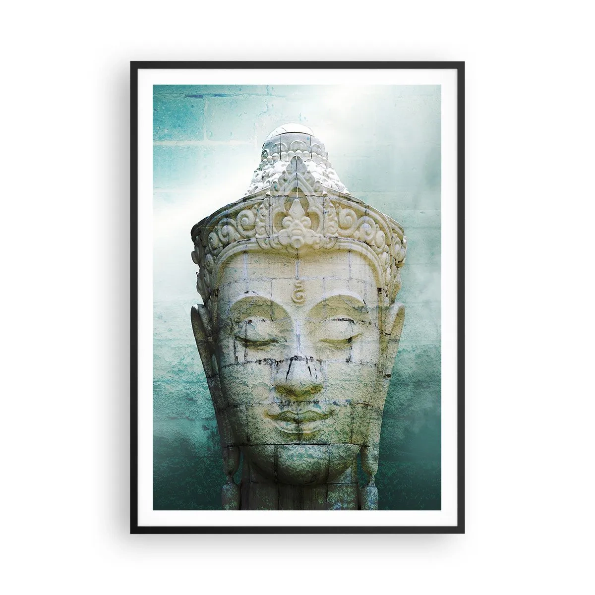 Poster in cornice nera - Cercando la luce - 70x100 cm