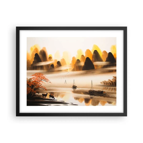 Poster in cornice nera - Oltre l'Estremo Oriente - 50x40 cm