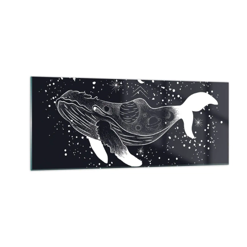 Quadro su vetro - Nell'oceano dell'universo - 100x40 cm
