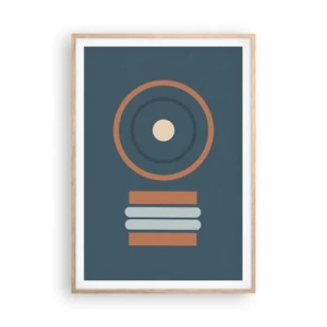 Poster in cornice rovere chiaro - L'essenza delle cose - 70x100 cm