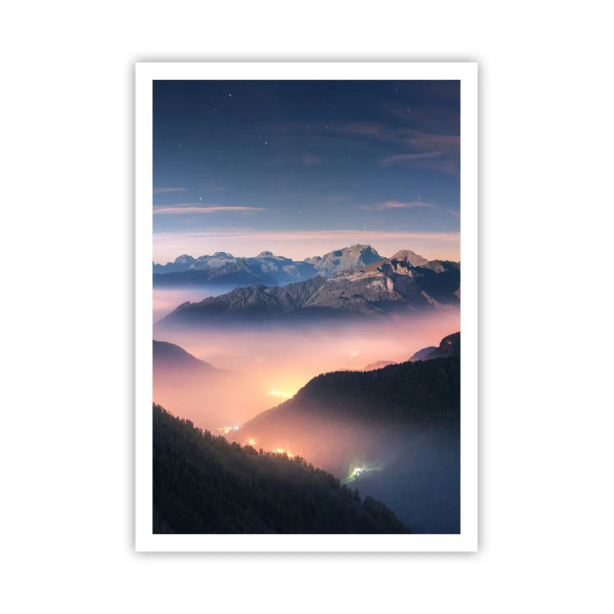 Poster - La luce nelle valli - 70x100 cm