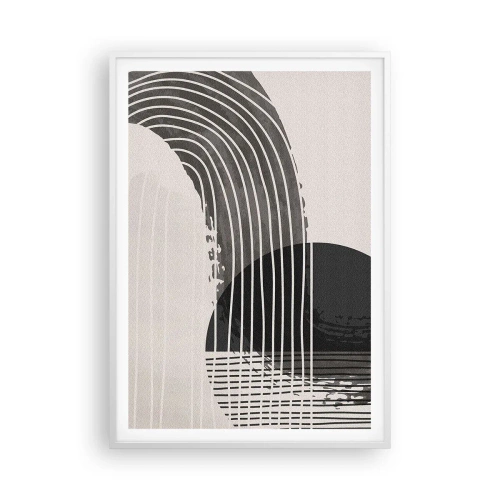 Poster in cornice bianca - Andata e ritorno - 70x100 cm