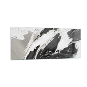 Quadro su vetro - Astrazione con sfarzo - 100x40 cm