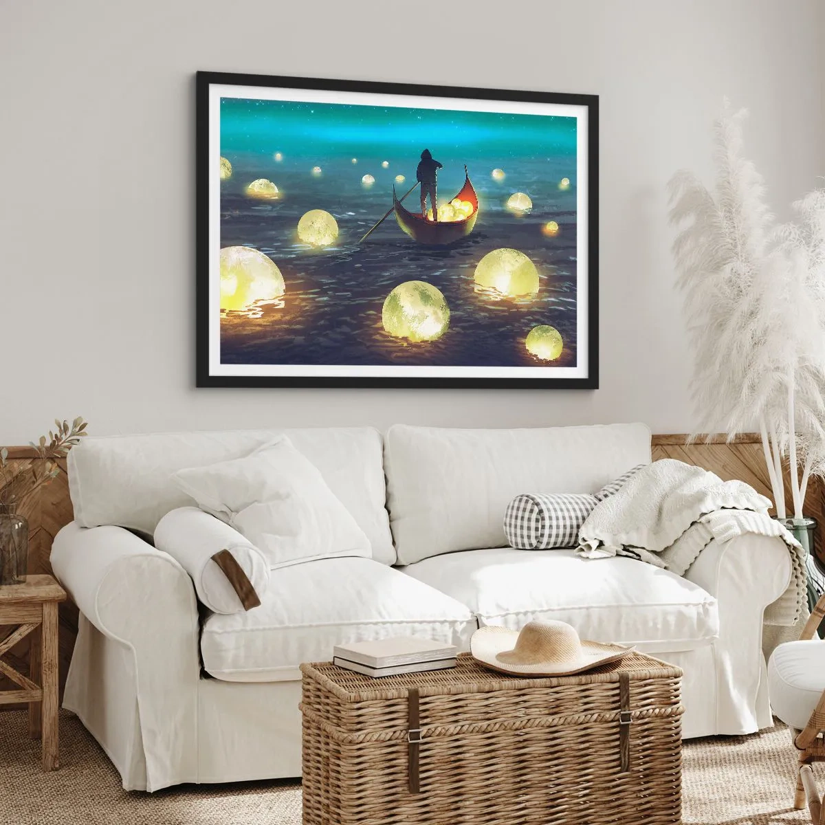 Poster in cornice nera - Cose che neanche i filosofi hanno sognato - 40x30 cm