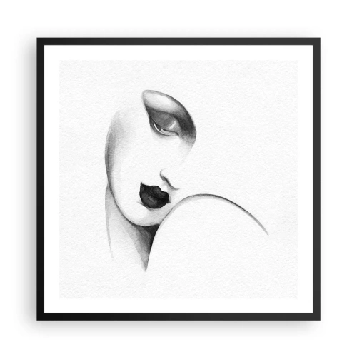 Poster in cornice nera - Nello stile di Lempicka - 60x60 cm