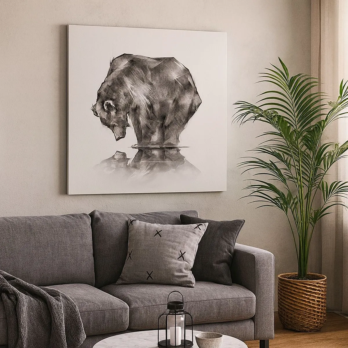 Quadro su tela - Stampe su Tela - Fa piacere vedere chi ci è caro - 30x30 cm