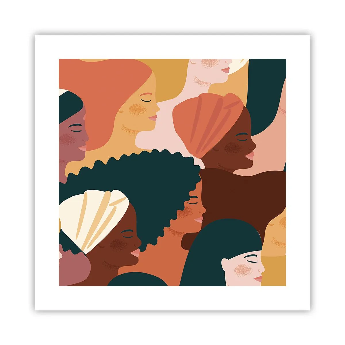 Poster - Solo femminilità - 40x40 cm
