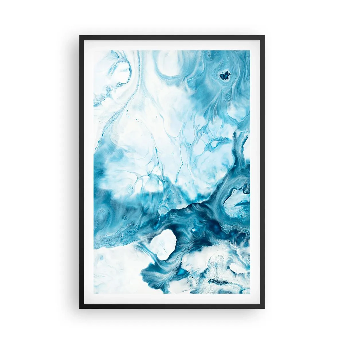 Poster in cornice nera - Concerto di blu - 61x91 cm