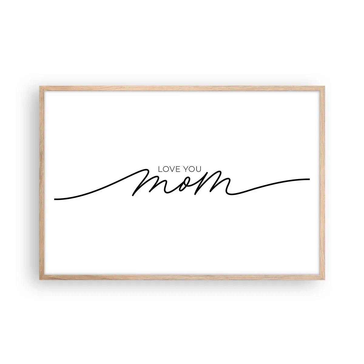 Poster in cornice rovere chiaro - Grande commozione - 91x61 cm