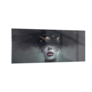 Quadro su vetro - E i pianeti folleggiano... - 100x40 cm