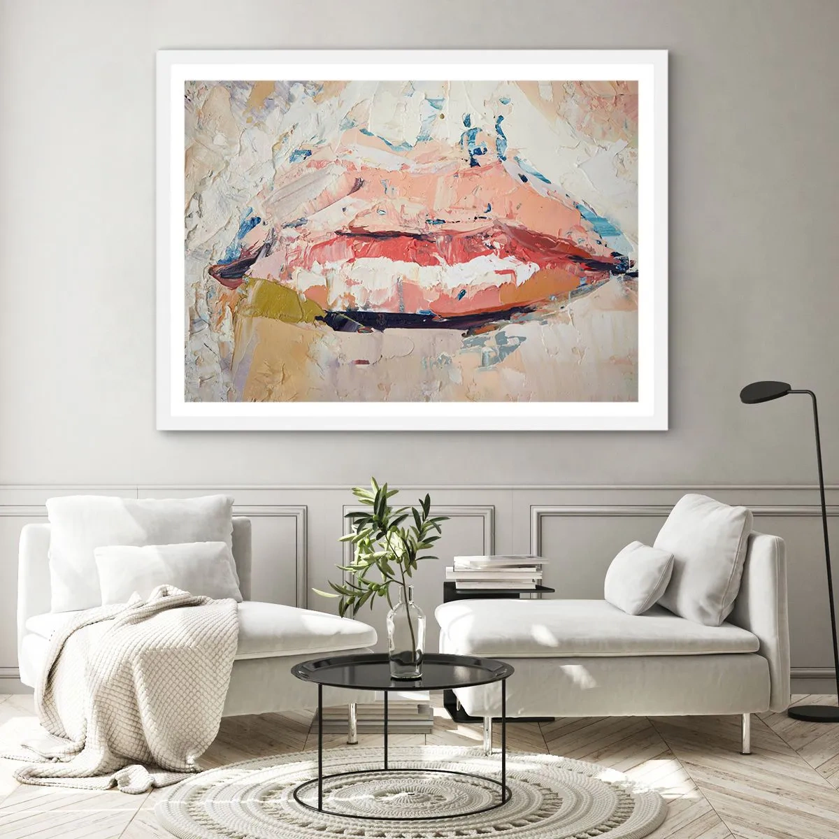 Poster in cornice bianca - Risveglia i sensi - 40x30 cm