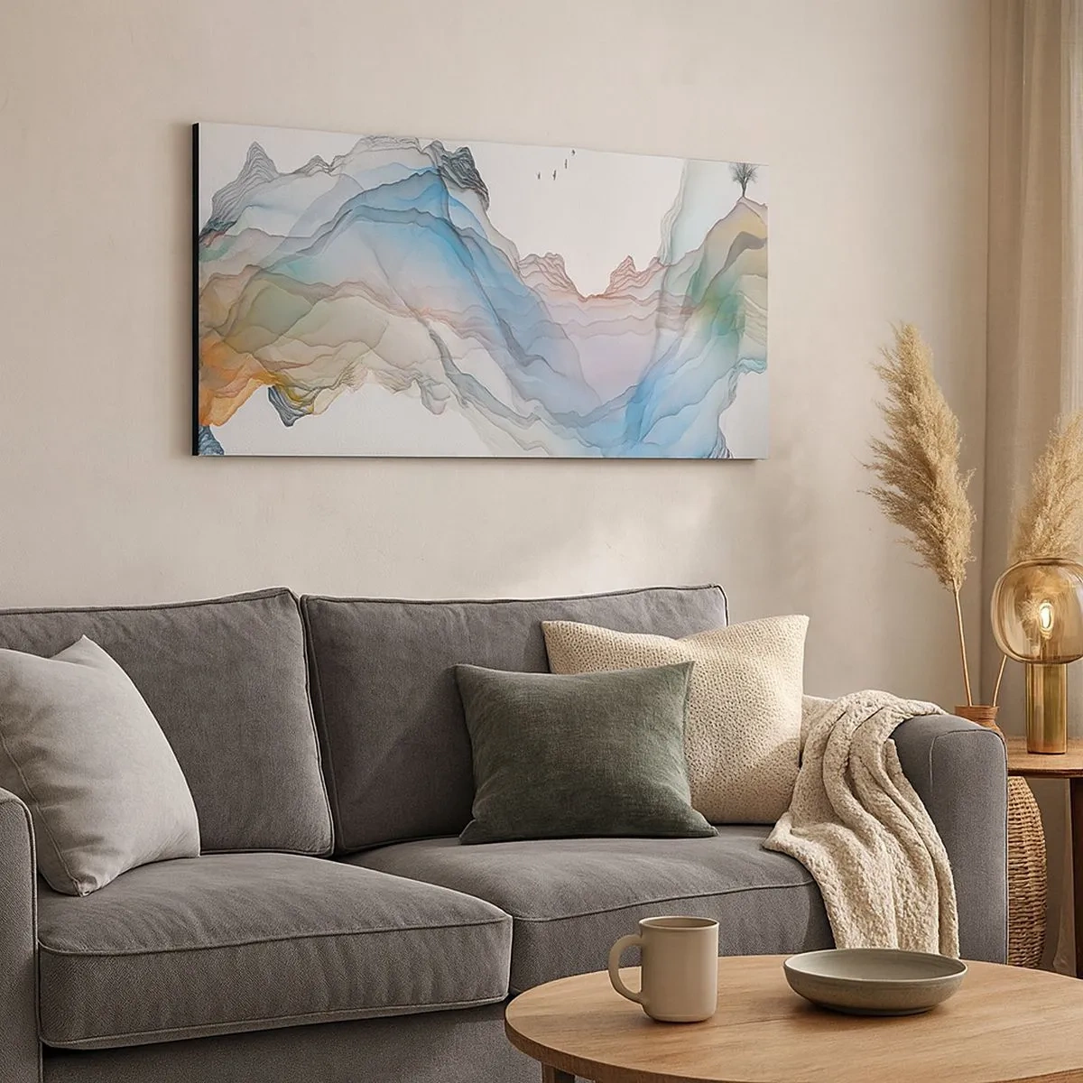 Quadro su tela - Stampe su Tela - Verso i monti di cristallo - 100x40 cm