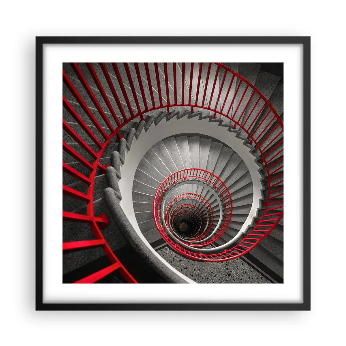 Poster in cornice nera - I giochi dell'architettura - 50x50 cm