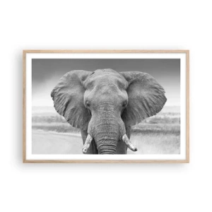 Poster in cornice rovere chiaro - Benvenuti nel mio mondo - 91x61 cm