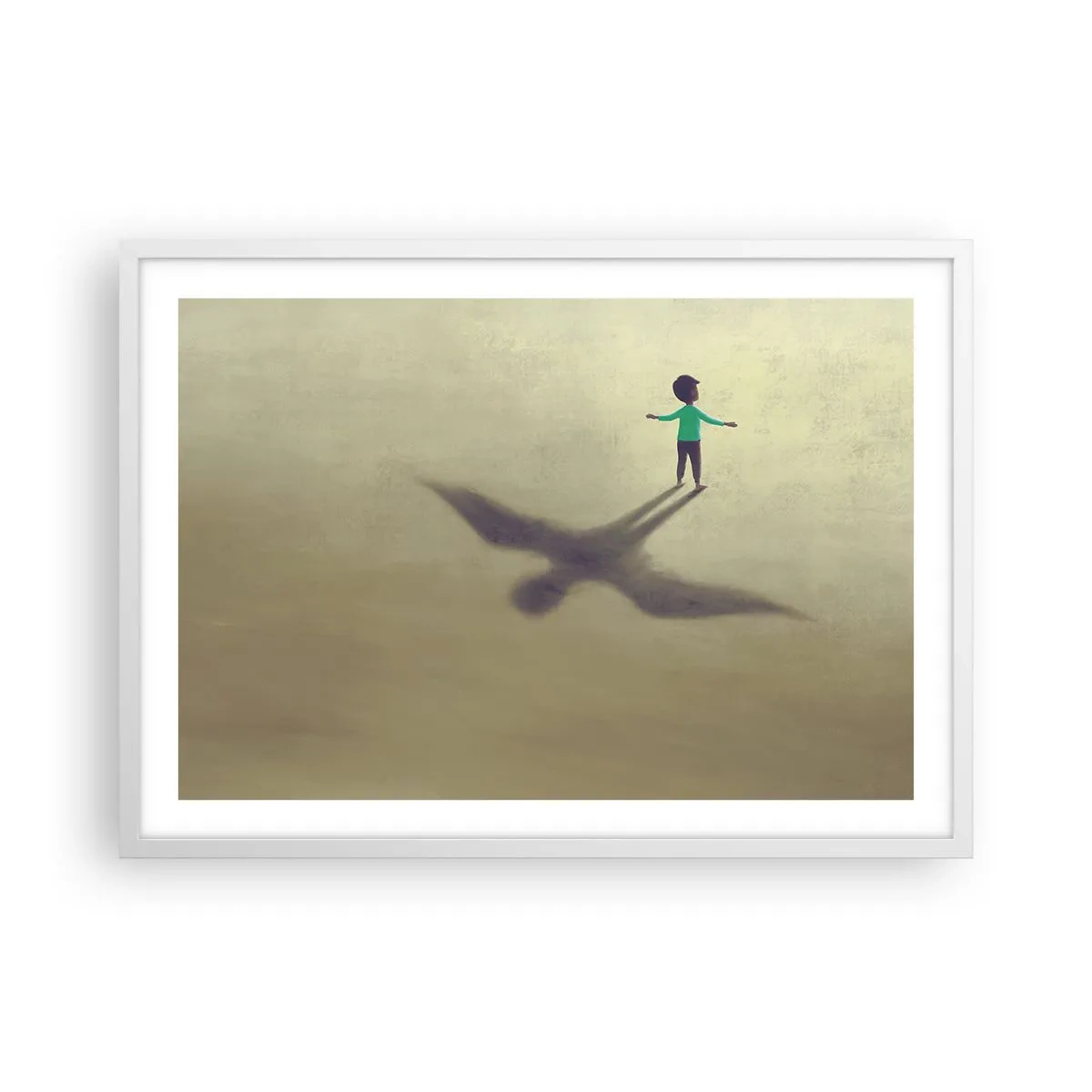 Poster in cornice bianca - Eroe del futuro - 70x50 cm